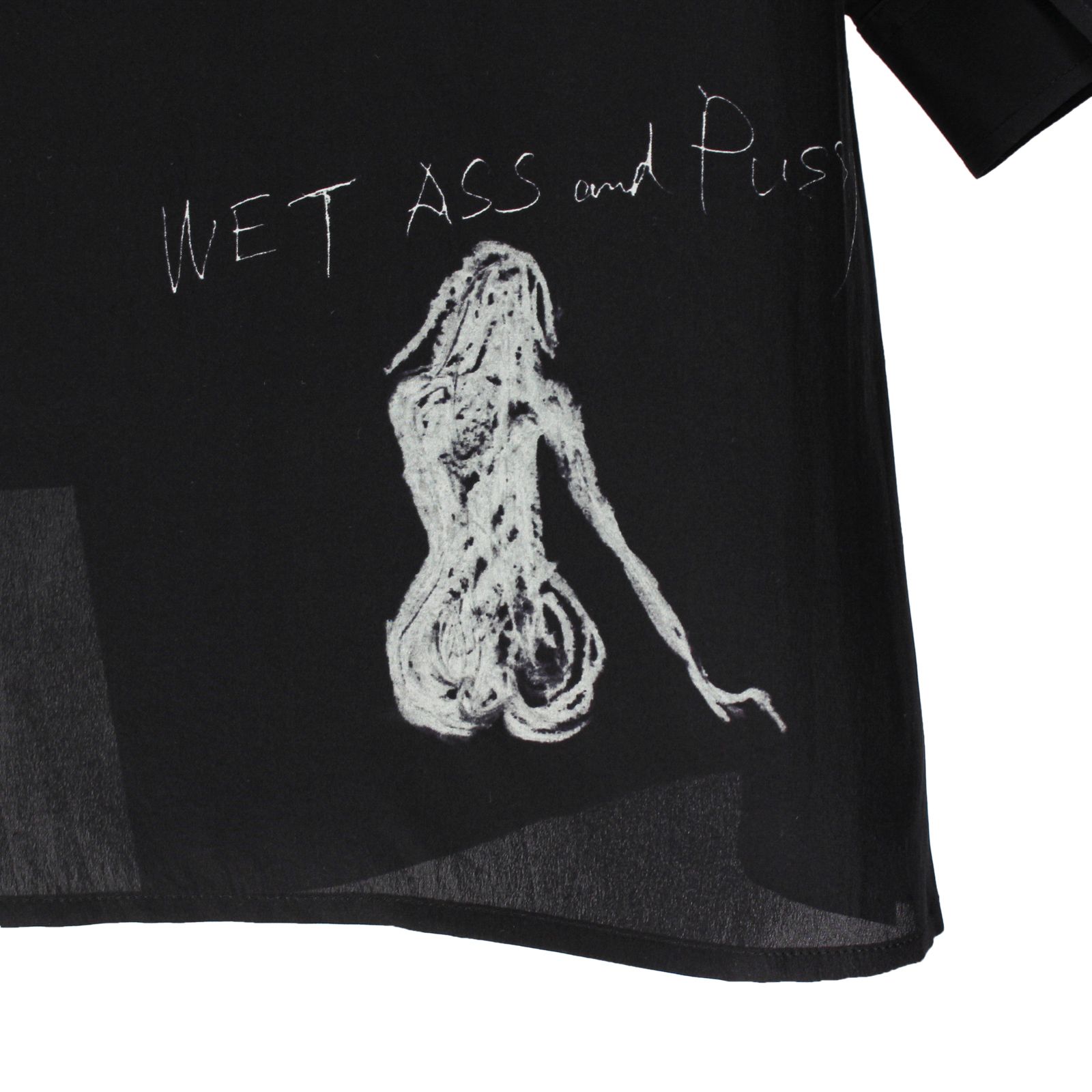 yohji yamamoto pour homme 裾ボタンカットソー yohji yamamoto - pour homme | 裾段違いCD (メンズ