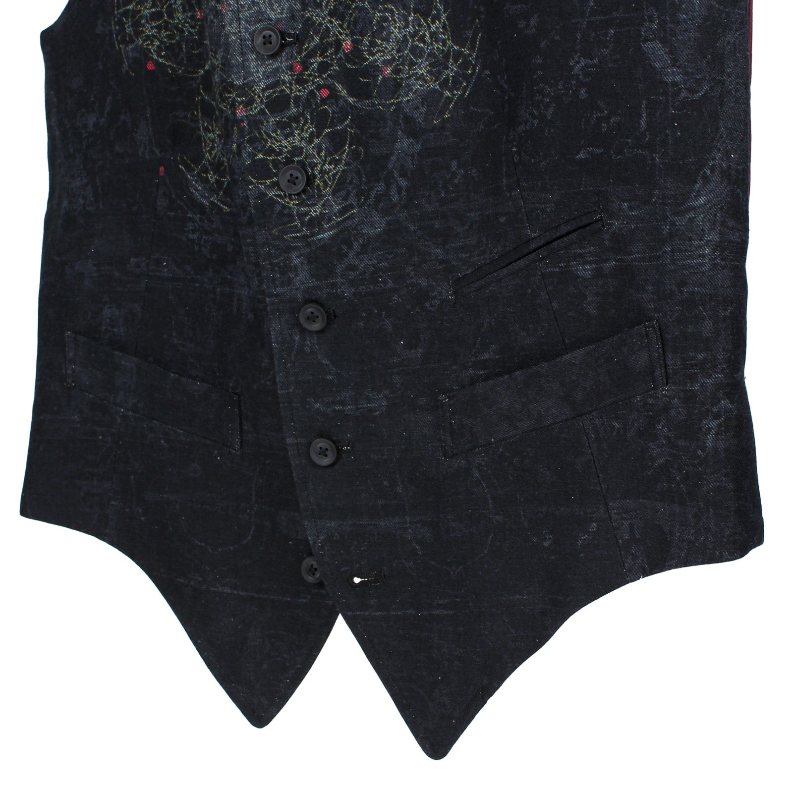 pour homme indora柄台衿付V / HZ-V08-045
