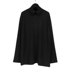 pour homme | タートル長袖 / ニットソー (メンズ) / ブラック / HO-T05-170
