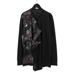 Ground Y | 3way drape cut and sew / 長袖 カットソー / ダーク / ユニセックス GM-T28-845