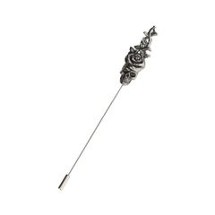 GOTHIC YOHJI YAMAMOTO SCULL ROSE PIN / ハットピン (ユニセックス)  シルバー Silver950 / HP-A18-665