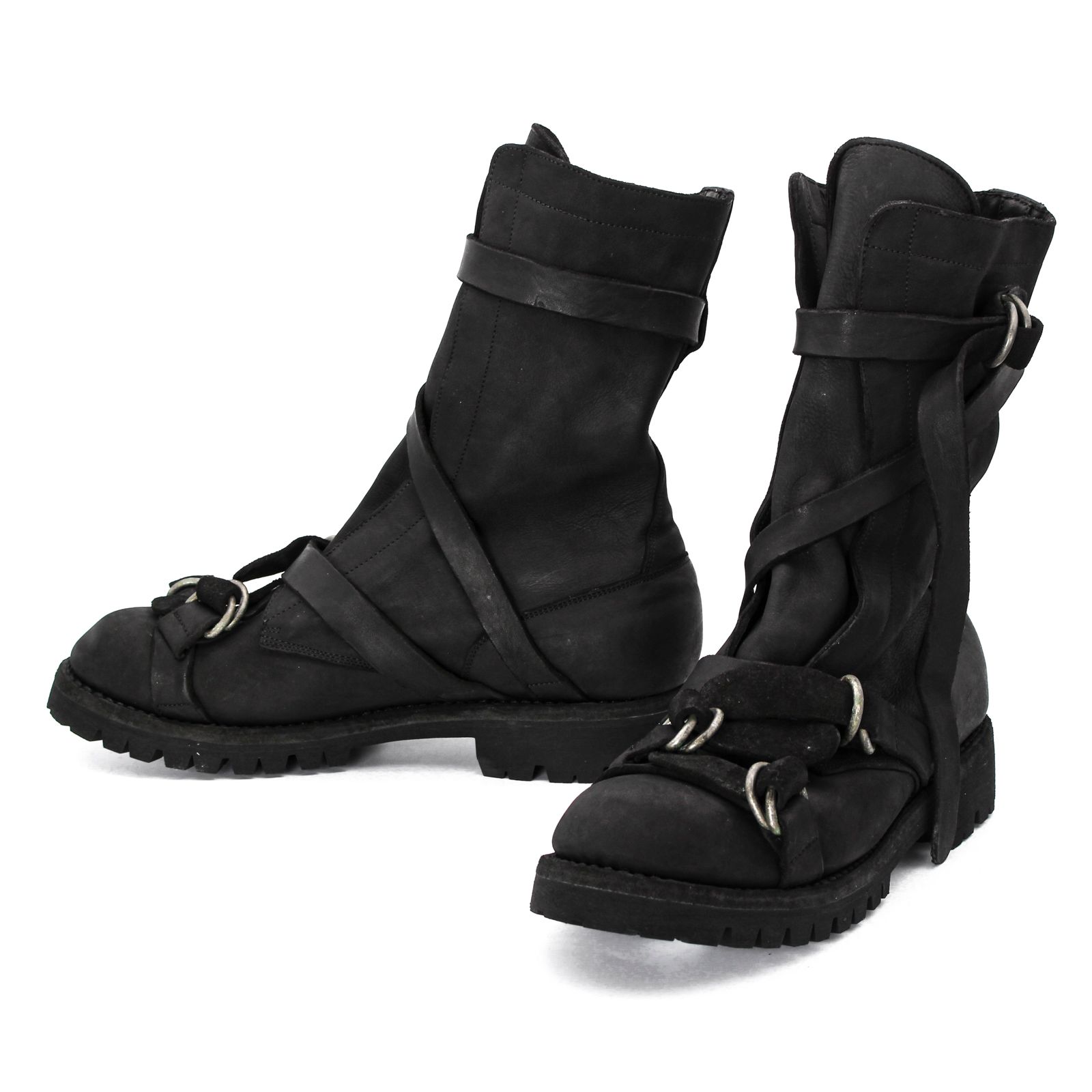 pour homme | × GUIDI MILITARY BOOTS / ブーツ (メンズ) / ブラック / HO-E24-770