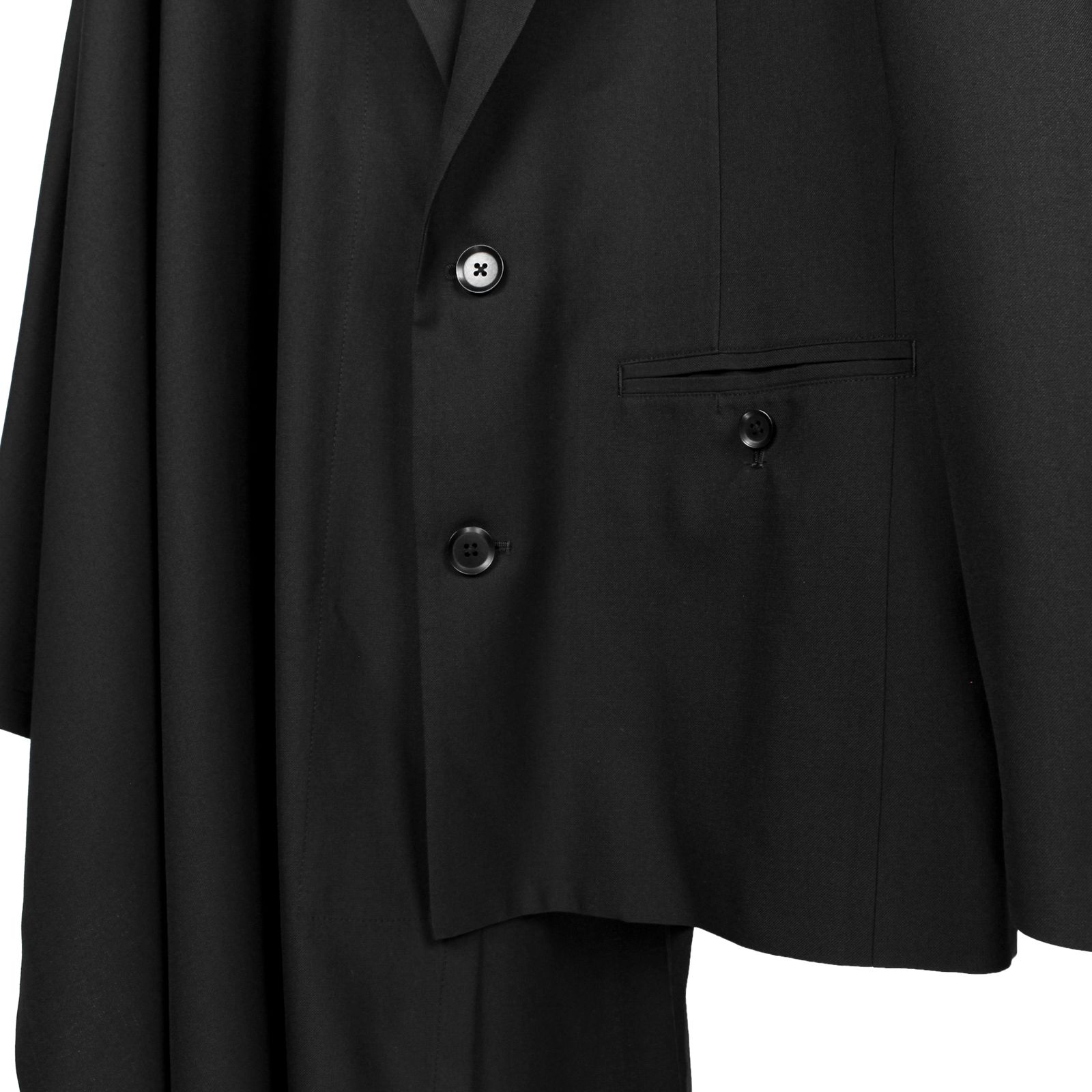 Ground Y - T-W Gabardine Cloak Docking Jacket / GA-J05-100