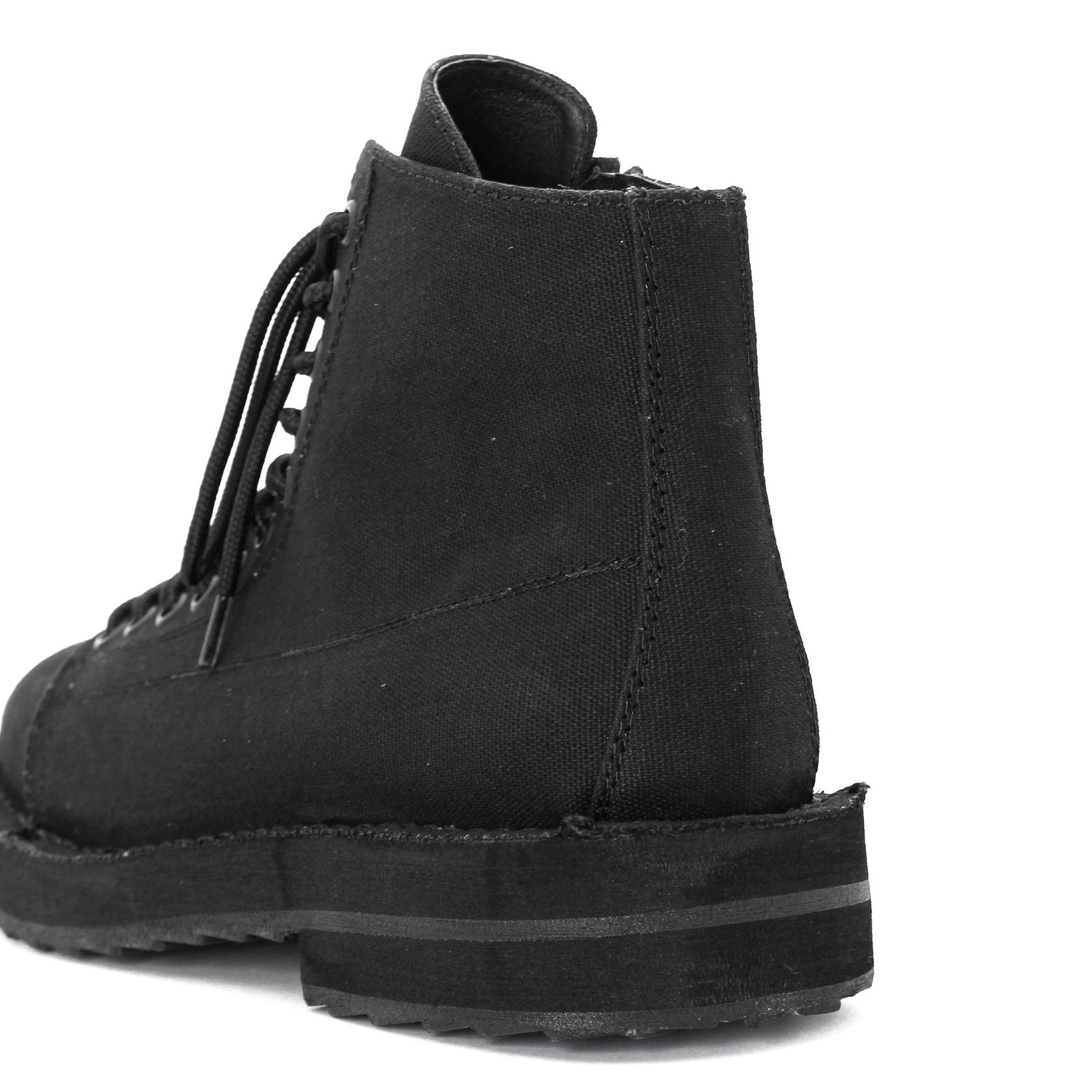 Ground Y - Ground Y | COTTON CANVAS LACE-UP BIKER BOOTS