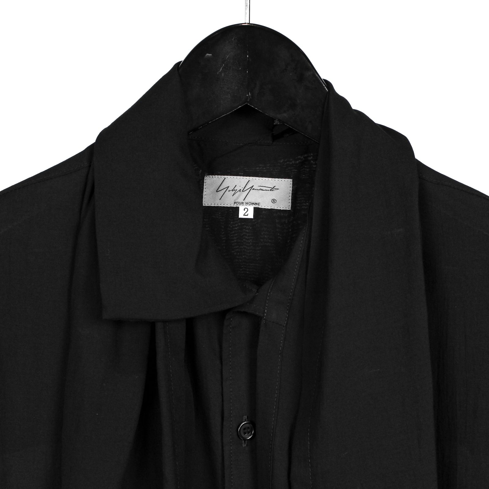 yohji yamamoto - Yohji Yamamoto [HR-B42-212 / 衿ストールブラウスB