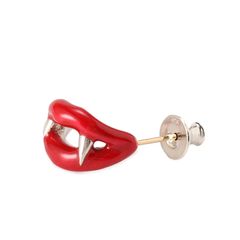 GOTHIC YOHJI YAMAMOTO VAMPIRE PIERCE RED / ピアス 片耳用 (ユニセックス)  シルバー Silver950 /HA-A84-920