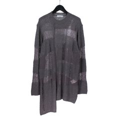 pour homme | 目おとし段違いPO (メンズ) / コットンニット / チャコール / HP-K08-980-1