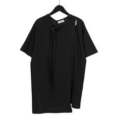 pour homme | バインダーフラシV半袖 (メンズ) / 半袖カットソー / ブラック / HP-T33-082