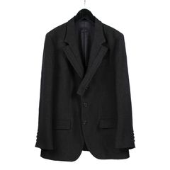 Y's for men | 飾り布3BJKT / 3つ釦リネンジャケット (メンズ) / ブラック / MS-J12-301