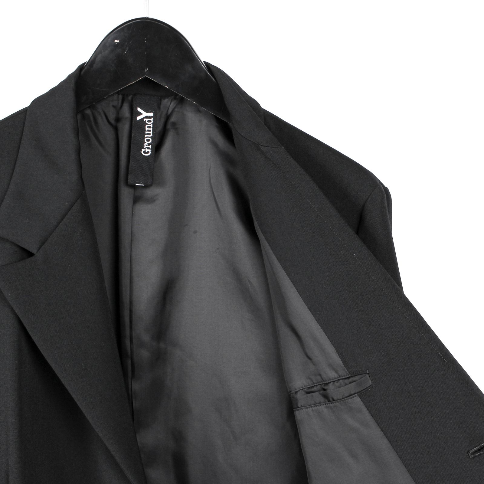 Ground Y | WOOL GABARDINE ASYMMETRICAL JACKET / ジャケット (ユニセックス) / GA-J01-101
