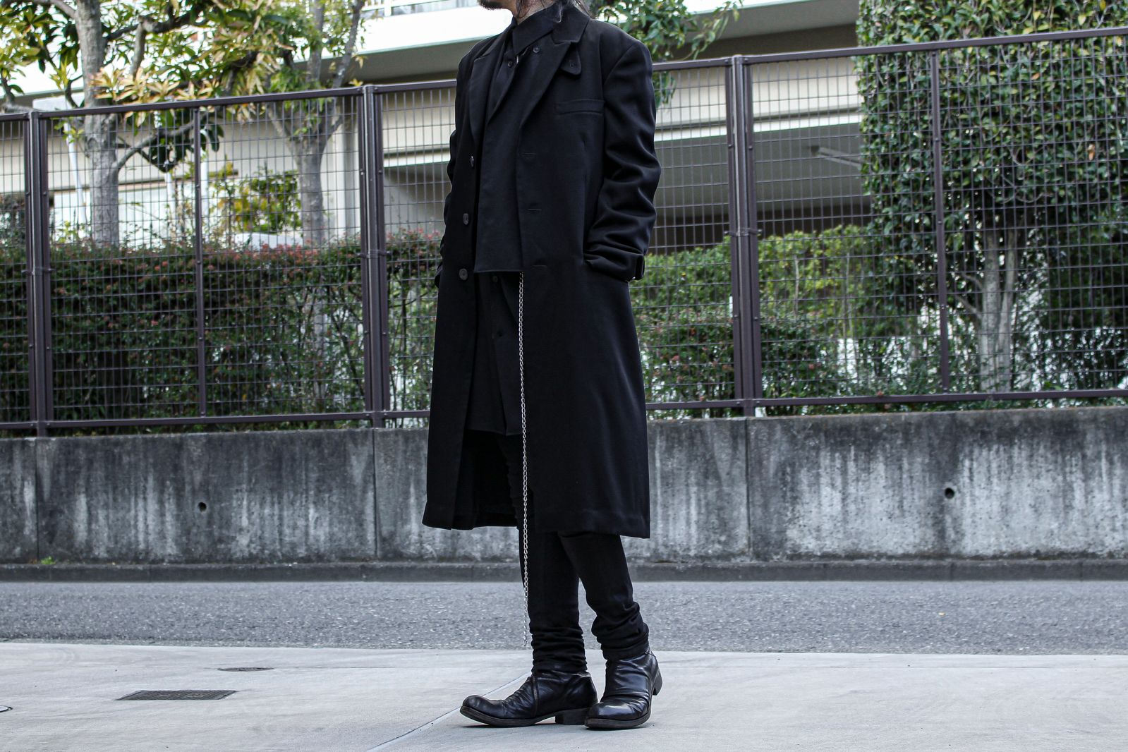 yohji yamamoto - Yohji Yamamoto [HR-J55-119 / ロングJKTプリントB 