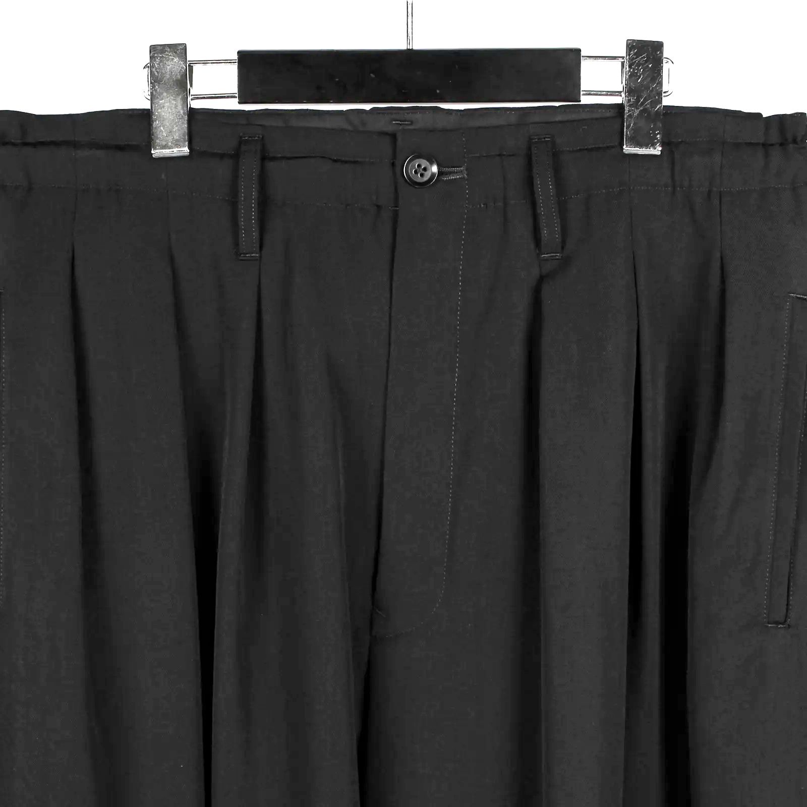 Ground Y | WOOL GABARDINE BALLOON PANTS  / バルーンパンツ (ユニセックス) / ブラック / GA-P03-101