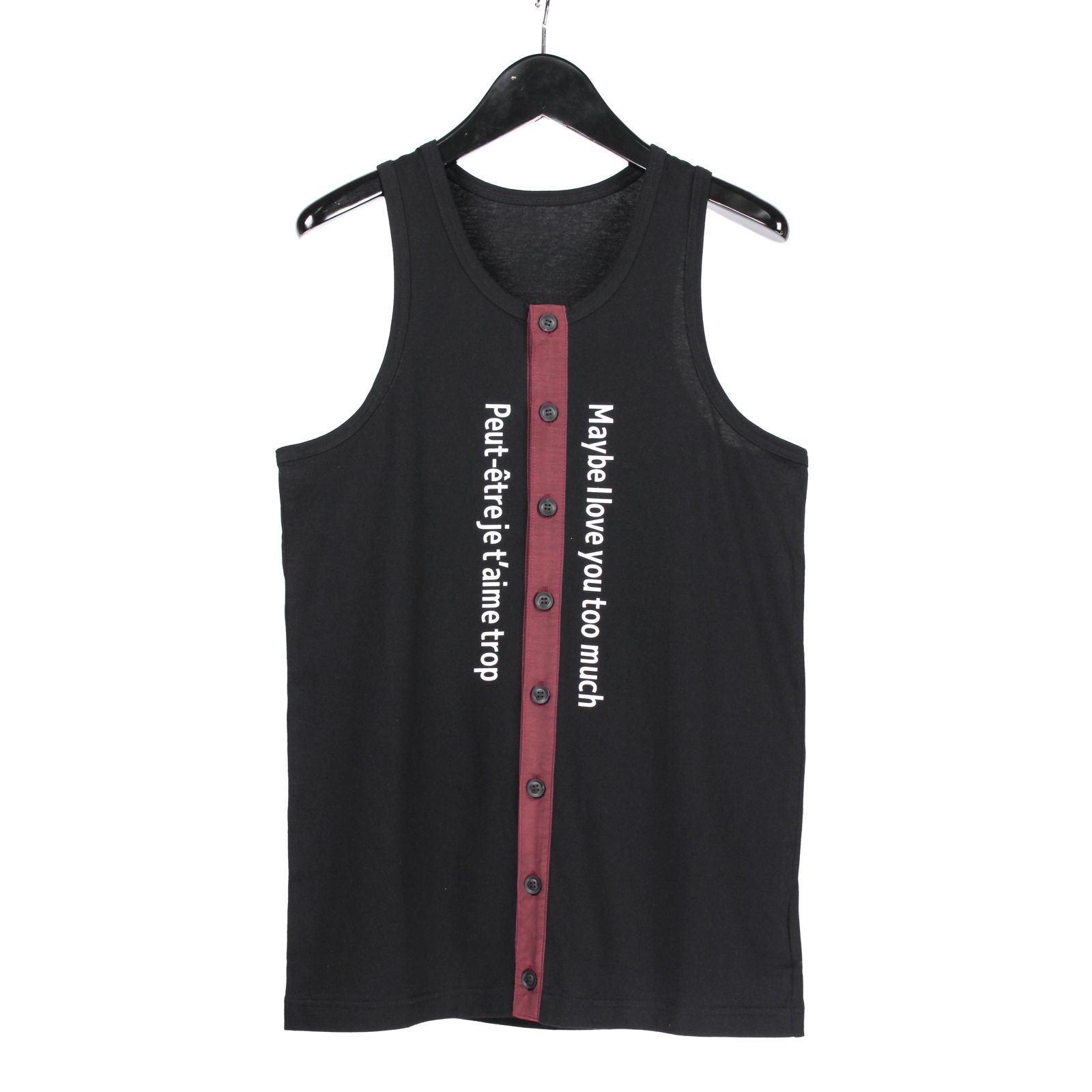 pour homme | 前開きランニングA (メンズ) / タンクトップ・ランニング / ブラック / HK-T49-285