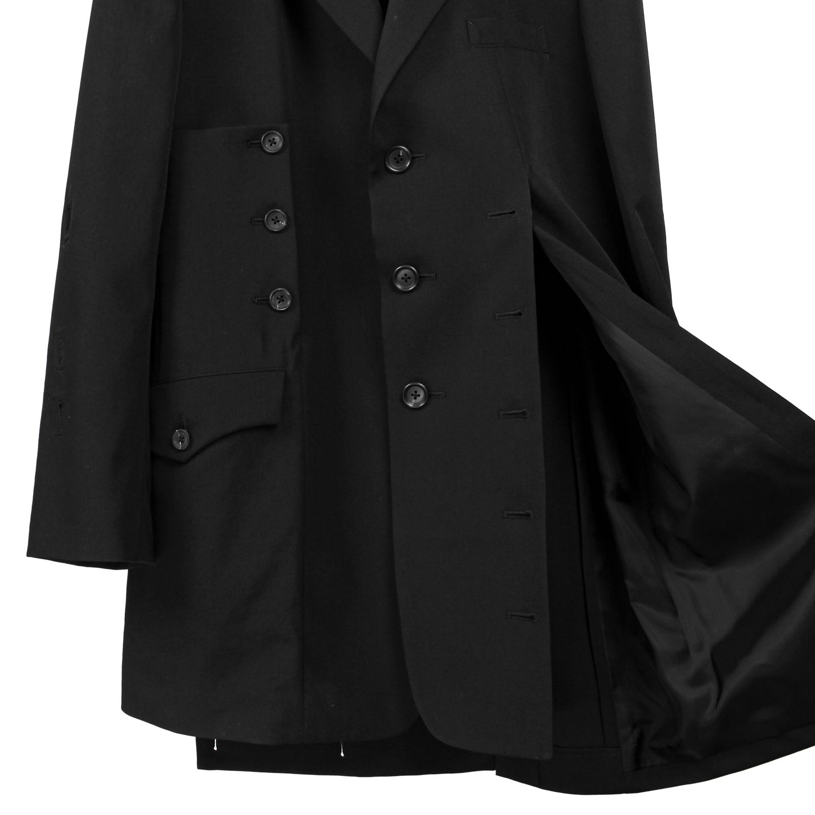 pour homme | 袖釦システムアシメJ / ジャケット(メンズ) / ブラック / HP-J21-100