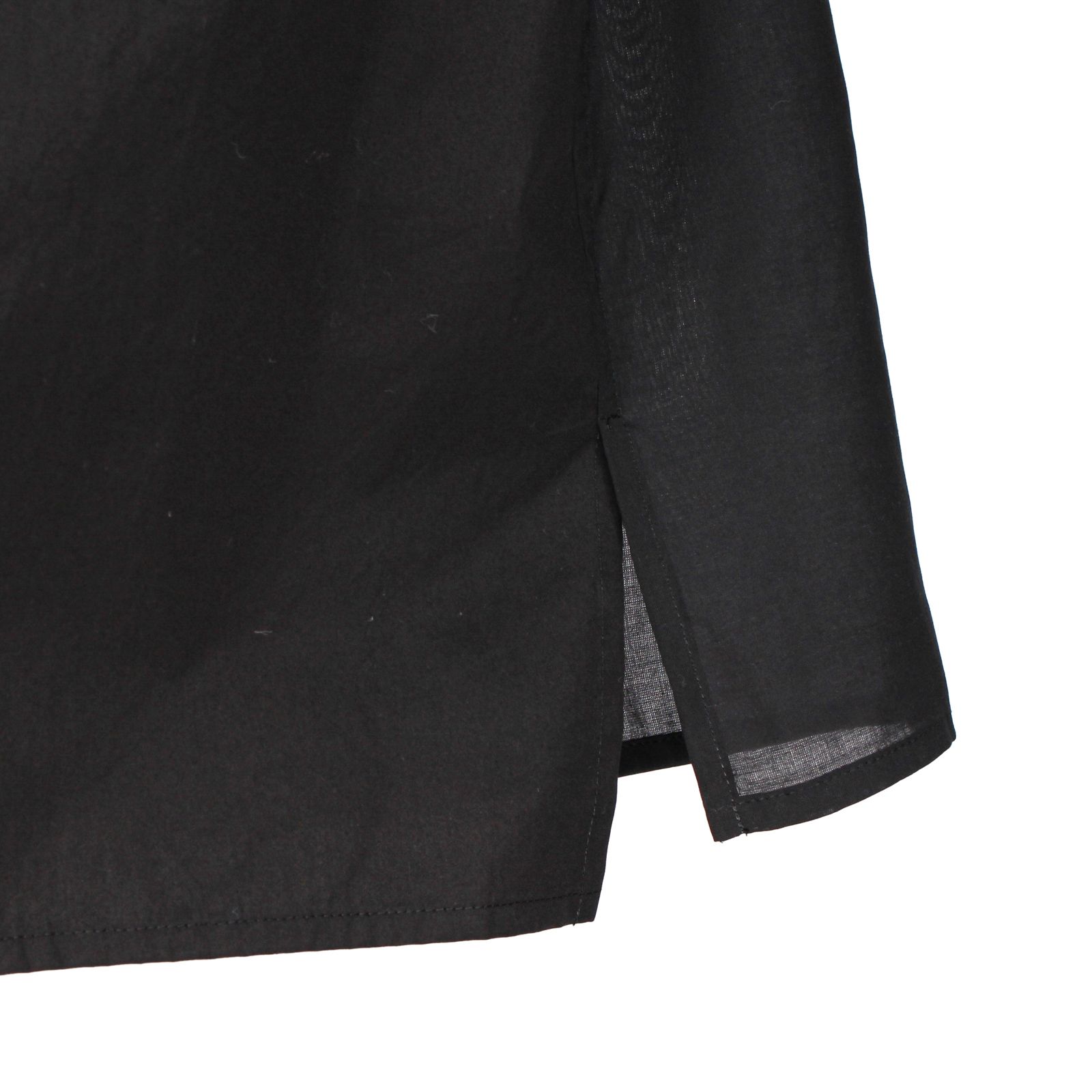 Y's for men | OVERSIZED SILHOUETTE SHIRT IN BROAD AND CELLULOSE BLACK DAHLIA / シャツ・ブラウス (ユニセックス) / ブラック / ML-B18-857