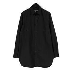 pour homme | 環縫い裾見返しシャツ / シャツ (メンズ) / ブラック / HO-B58-514