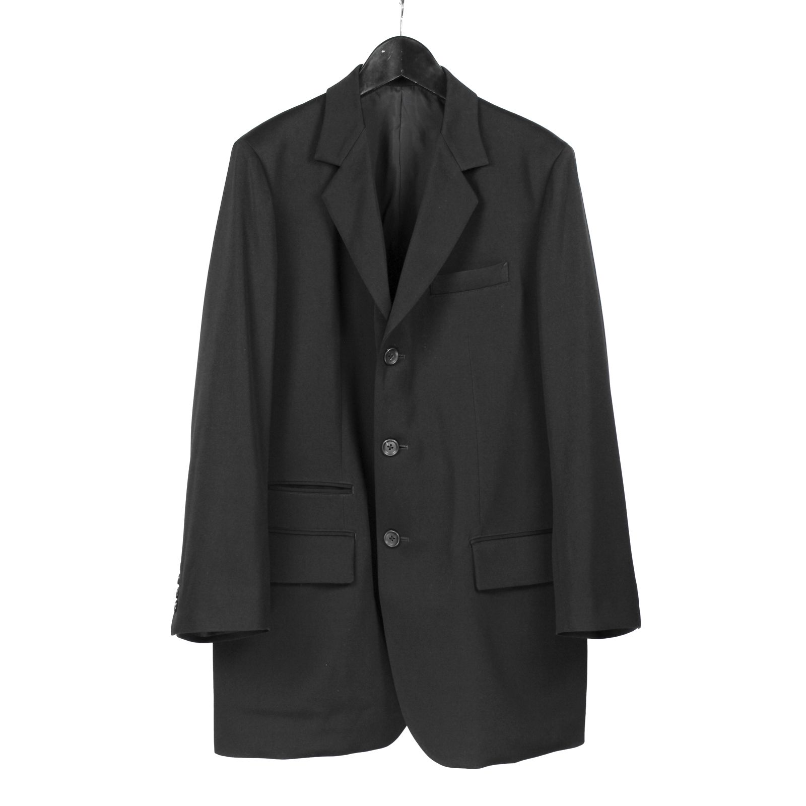 pour homme  | 3つ釦シングルJ / ジャケット(メンズ) / ウールタキシード / ブラック / HW-J20-154