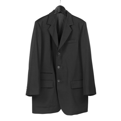 pour homme  | 3つ釦シングルJ / ジャケット(メンズ) / ウールタキシード / ブラック / HW-J20-154