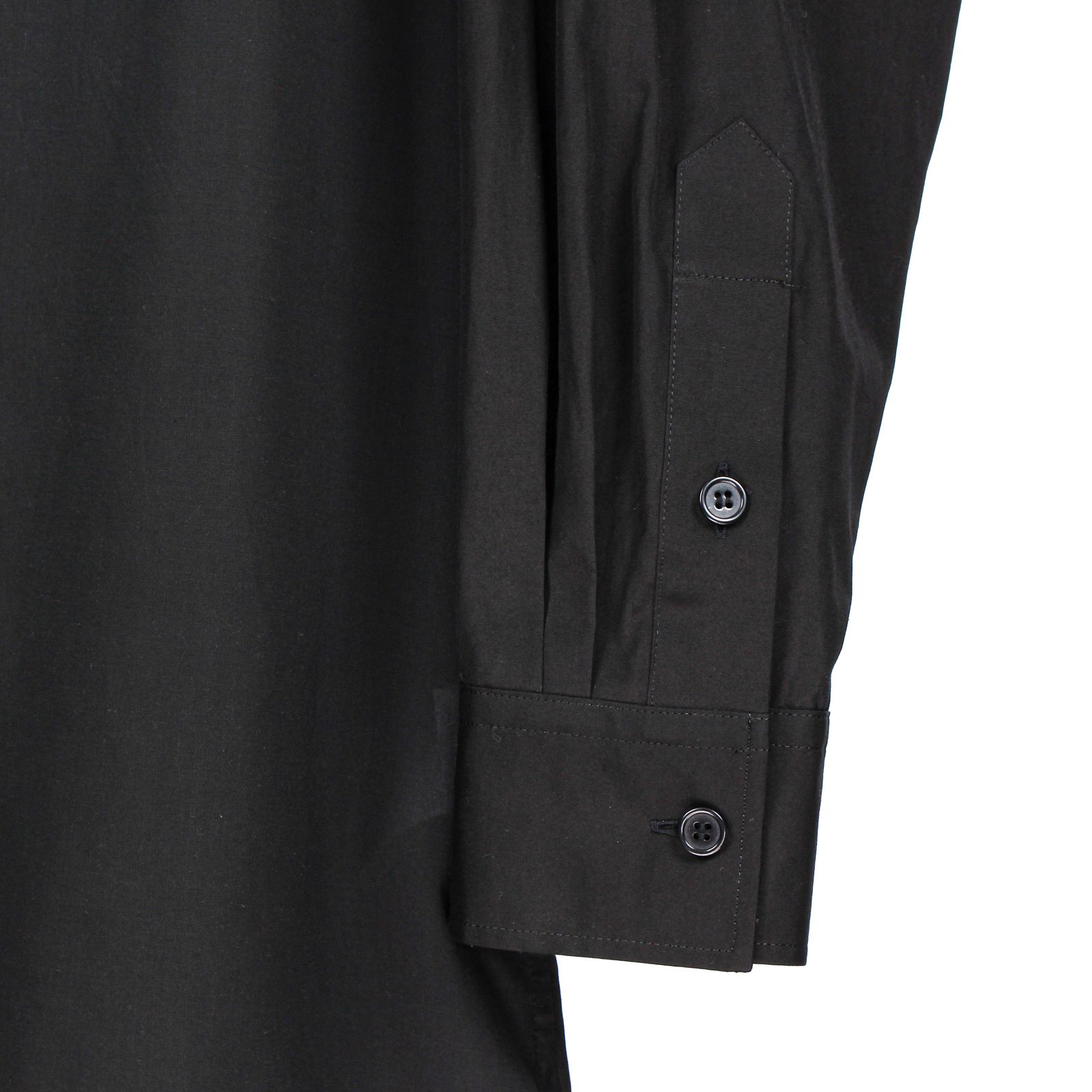 Y's for men | OVERSIZED SILHOUETTE SHIRT IN BROAD AND CELLULOSE BLACK DAHLIA / シャツ・ブラウス (ユニセックス) / ブラック / ML-B18-857