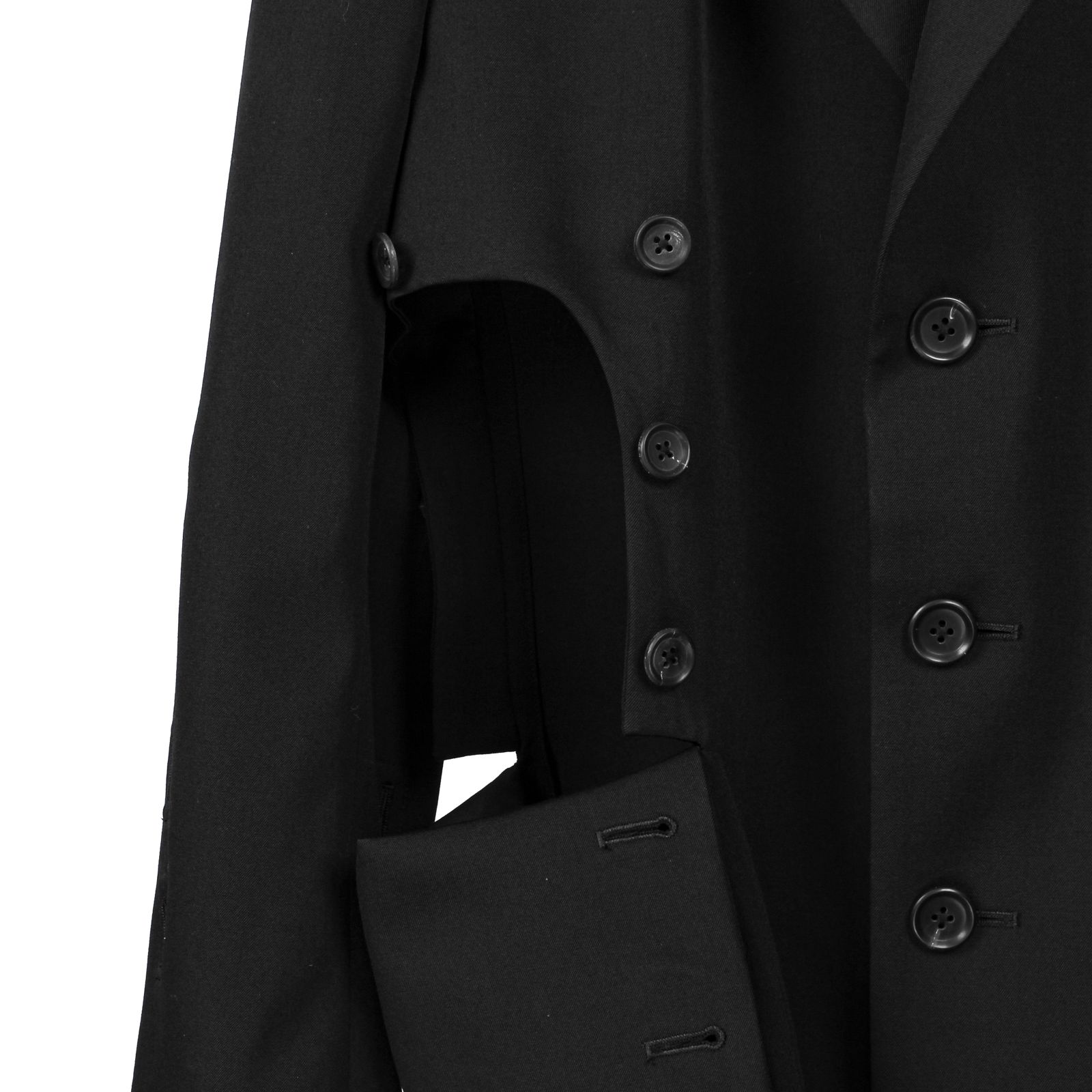 pour homme | 袖釦システムアシメJ / ジャケット(メンズ) / ブラック / HP-J21-100