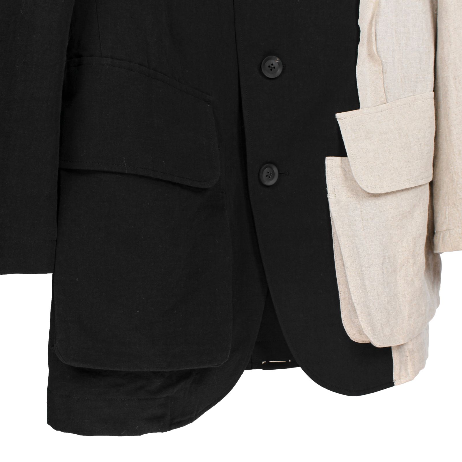 yohji yamamoto - pour homme ピーク左前ハギJKT / HG-J26-806