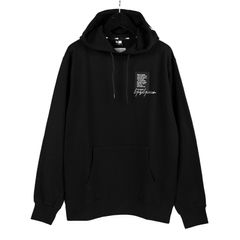 pour homme × NEW ERA HOODIE YY LABEL LOGO / スウェットパーカー (メンズ) / ブラック / HE-T94-088