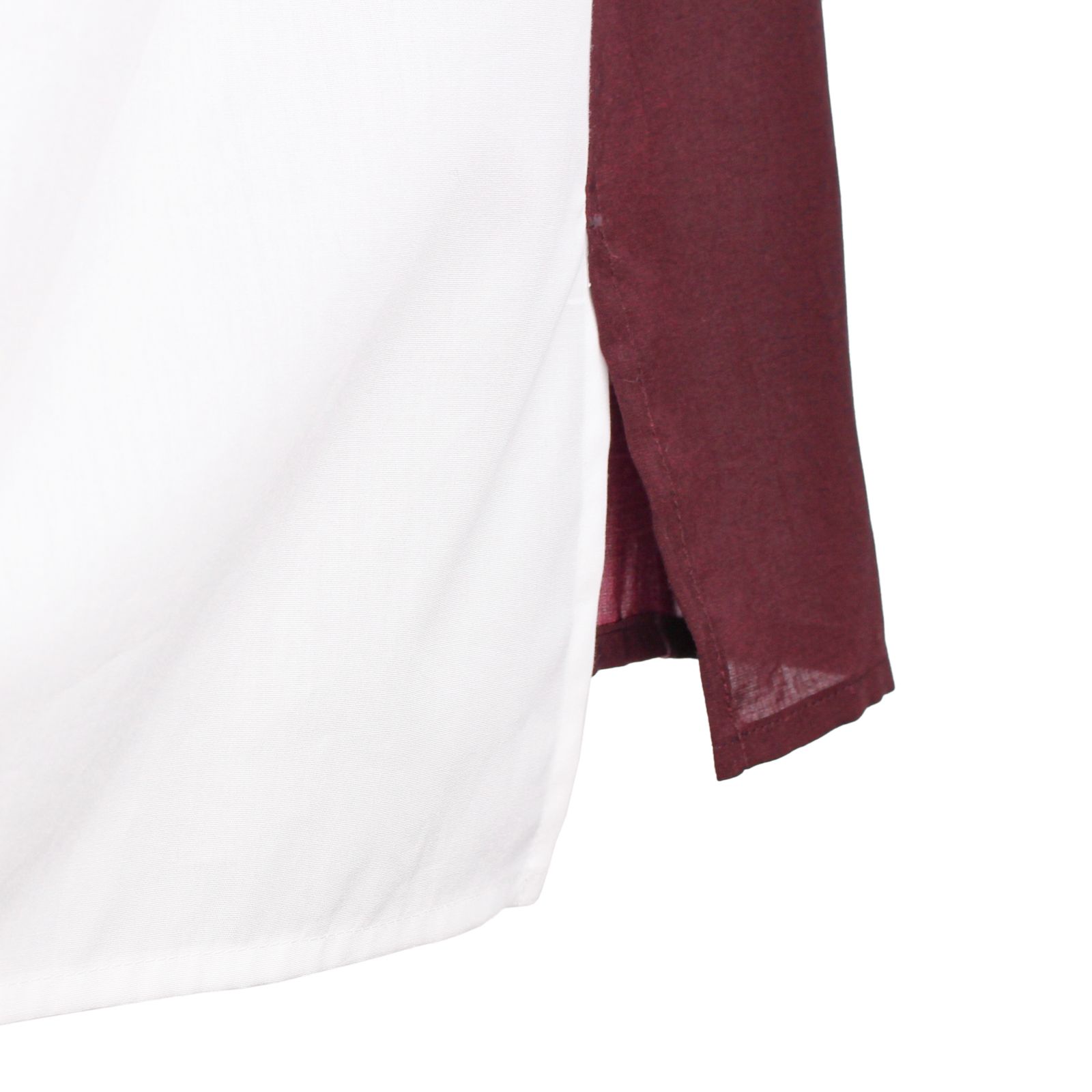 Y's for men | TRIPLE COLLAR SHIRT IN BROAD AND CELLULOSE POPPY / シャツ・ブラウス (ユニセックス) / エンジ / ML-B19-856