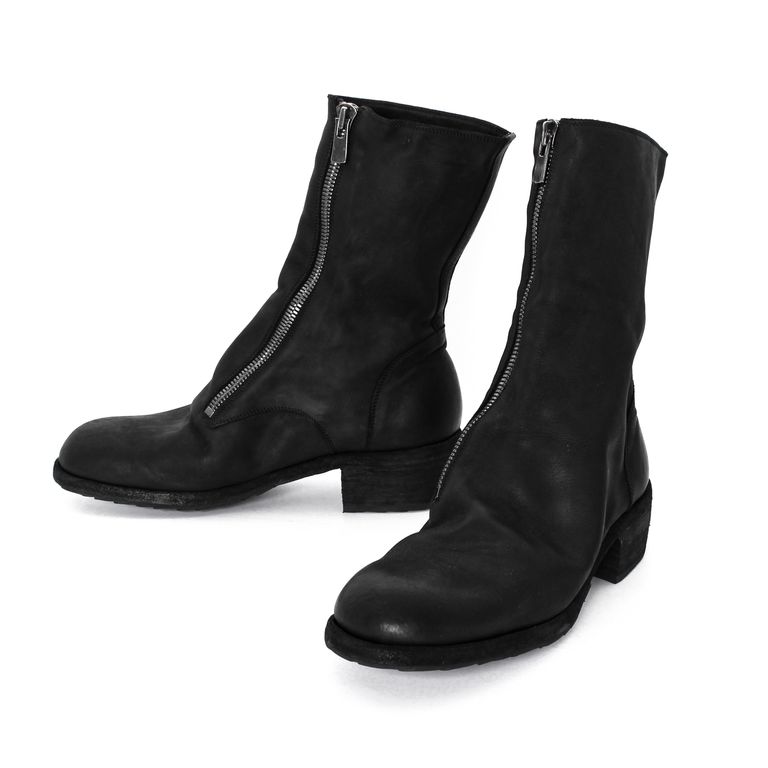 【GUIDI】フロントジップアーミーブーツ 