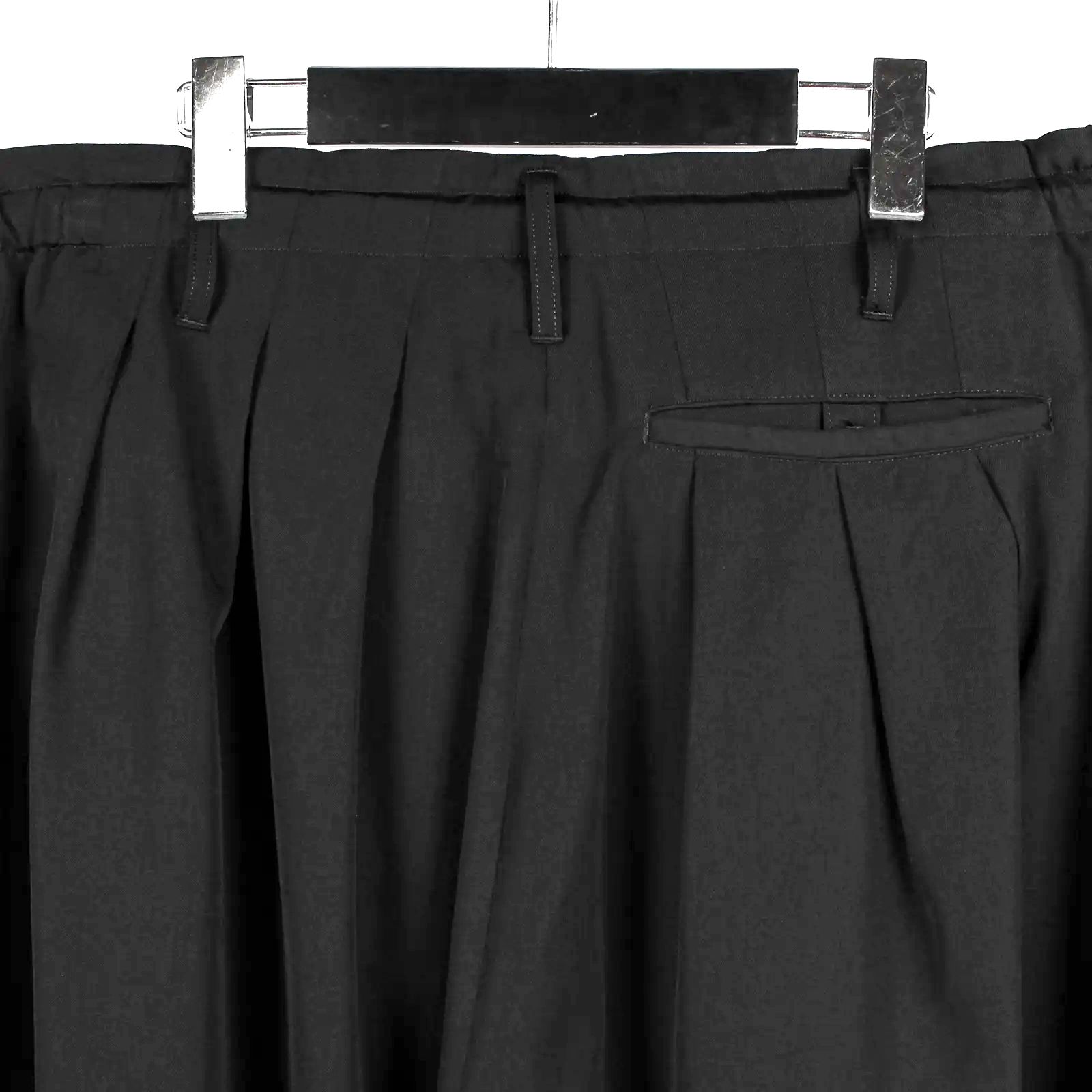 Ground Y | WOOL GABARDINE BALLOON PANTS  / バルーンパンツ (ユニセックス) / ブラック / GA-P03-101