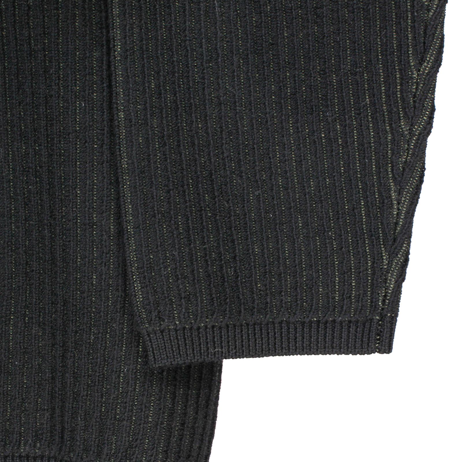 Ground Y | COLOR COMBI HIGH NECK KNIT / タートルネック ニットセーター (ユニセックス) / カーキ×ブラック / GL-K01-160-3