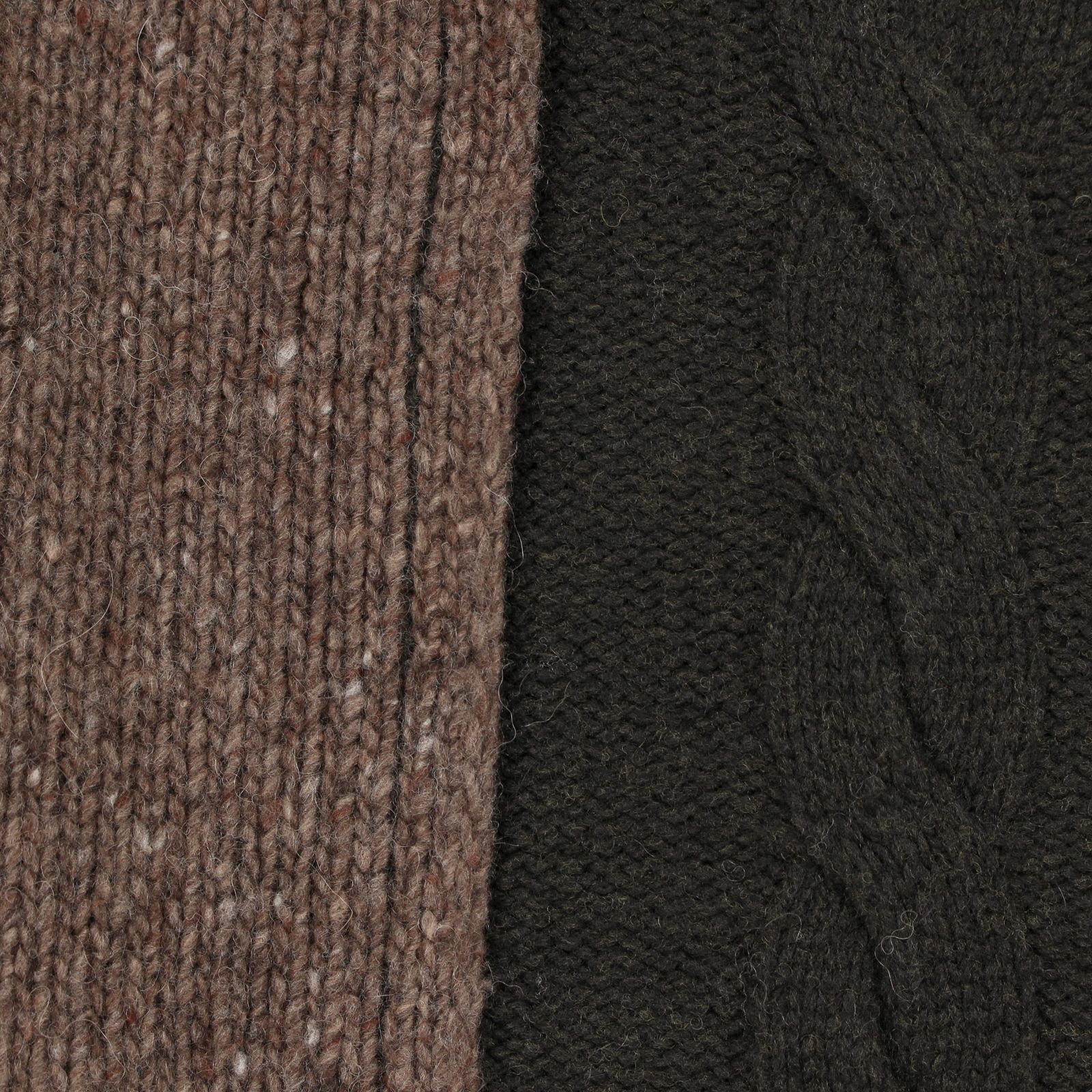 Ground Y | COMBINATION KNIT / ニットセーター (ユニセックス) / ブラウン×カーキ / GL-K03-860-1