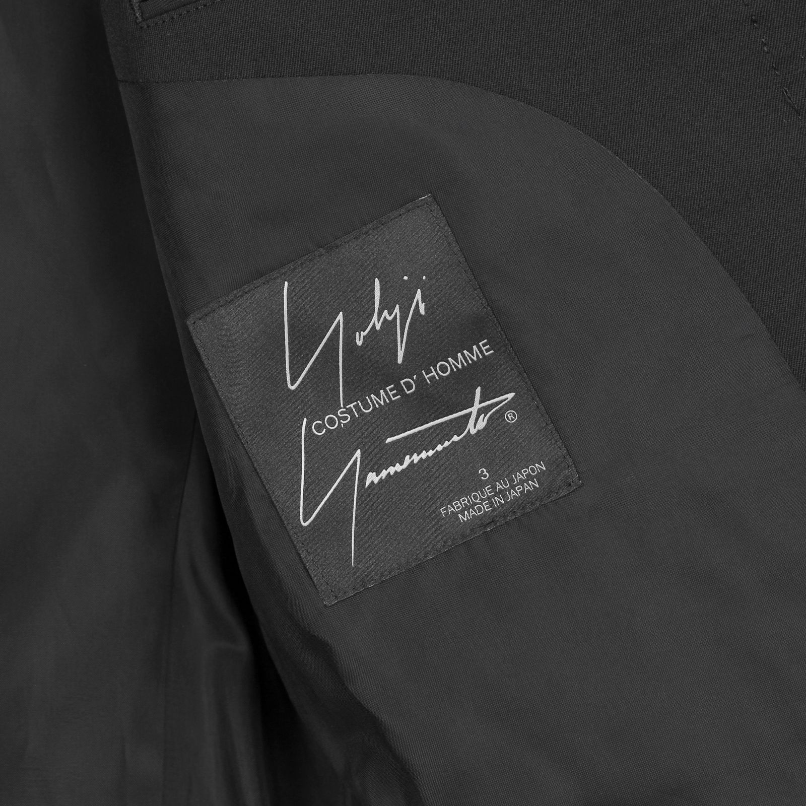 yohjiyamamoto costumed hommeスーツ COSTUME D'HOMME SUITS GABARDINE 3BUTTON SINGLE JACKET(XS