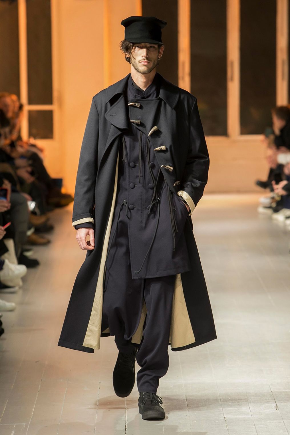 yohji yamamoto - Yohji Yamamoto [HR-C17-822 / 角釦あきコート 