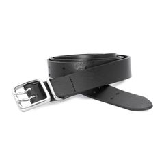 Ground Y | COW LEATHER LONG BELT / レザーベルト (ユニセックス) / ブラック / GK-F01-752