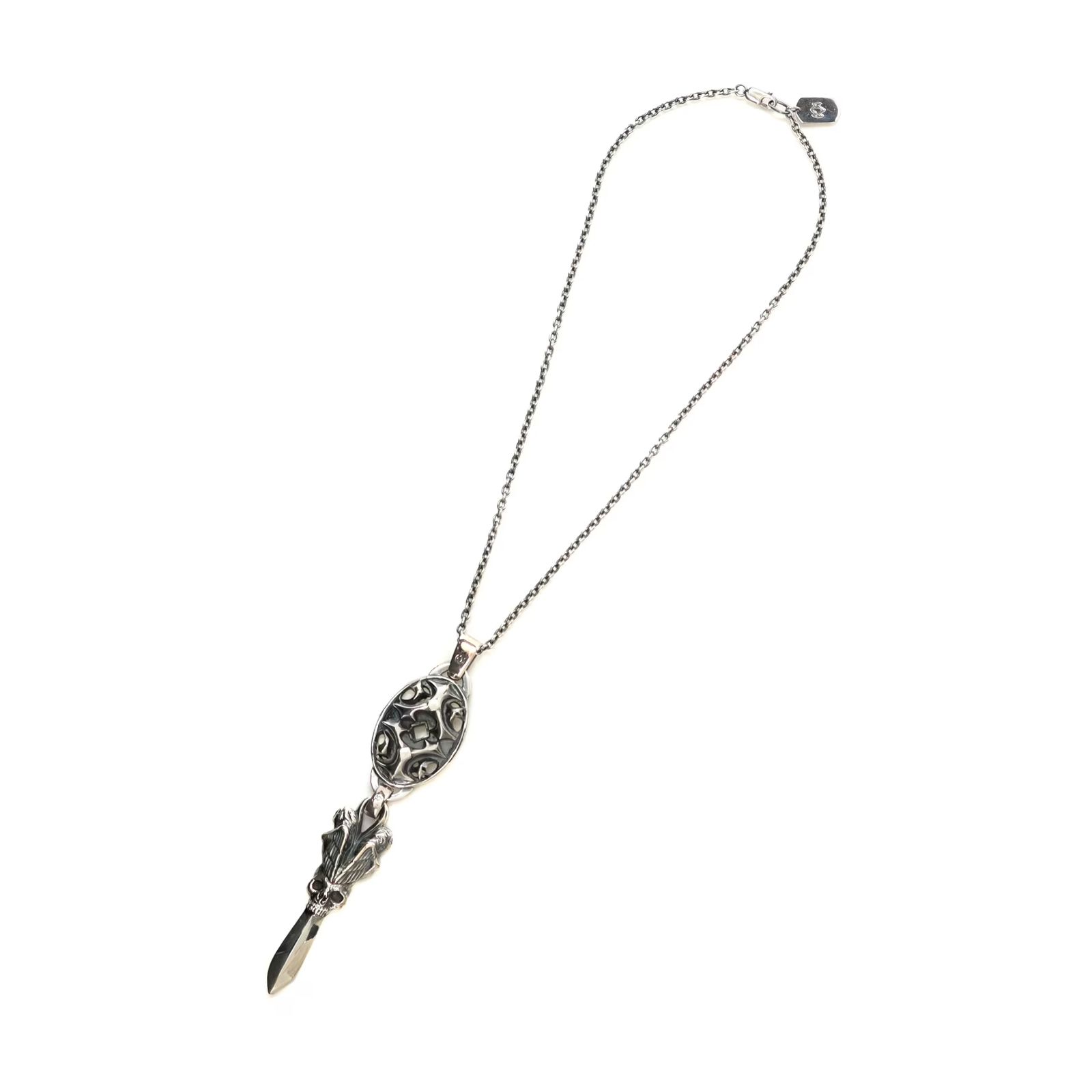 GOTHIC YOHJI YAMAMOTO YY OVAL SCULL DAGGER PENDANT / ネックレス (ユニセックス)  シルバー Silver950 / HA-A53-920