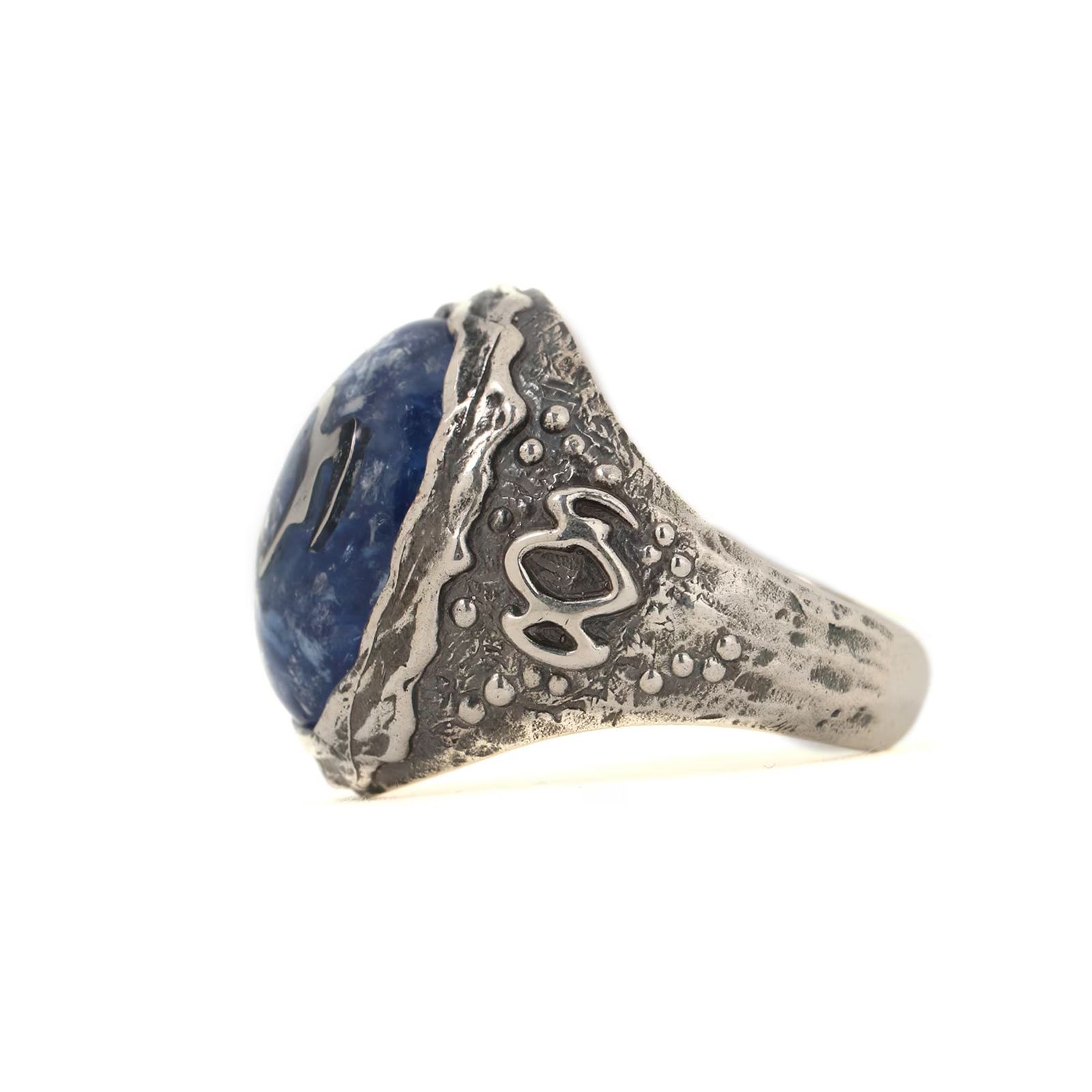 GOTHIC YOHJI YAMAMOTO GOTHIC OVAL RING UV / リング(ユニセックス)  シルバー ブルー Silver950 / HA-A79-925-3