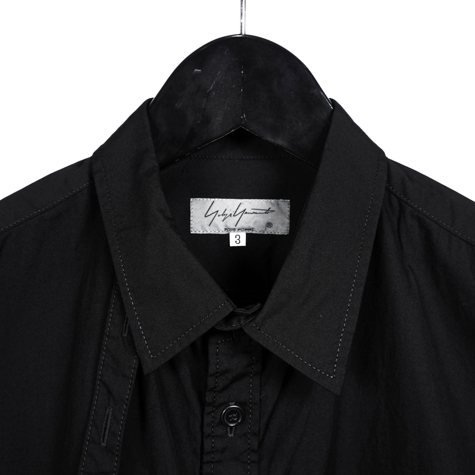 yohji yamamoto - Yohji Yamamoto [HR-B05-001 / 台衿ロングカラー環縫い] | ALUBUS / RUFUS