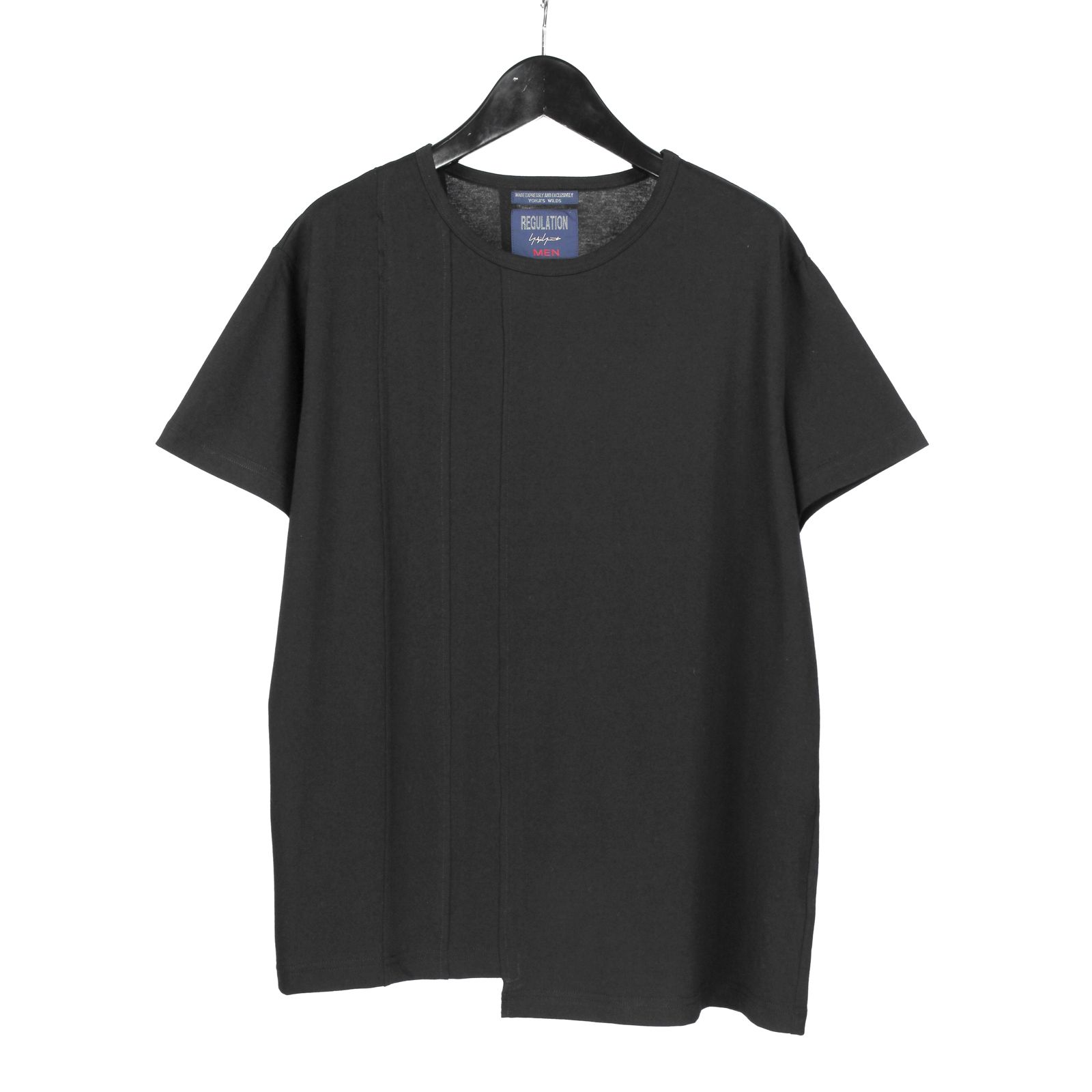 pour homme | タテハギ切り替え半袖 (メンズ) / 半袖カットソー / ブラック / HK-T53-073