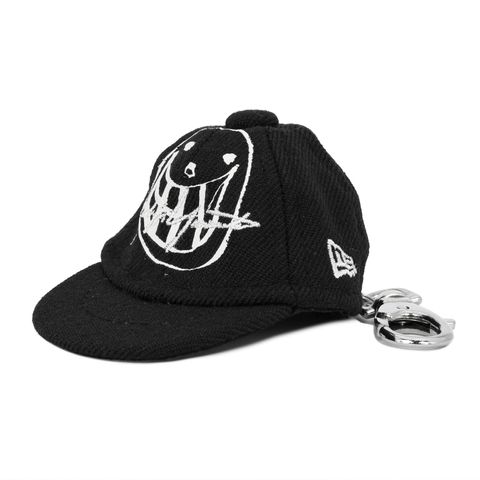 pour homme × NEW ERA WOOL BLACK CAP KEYHOLDER SMILE LOGO / HD-A59-971