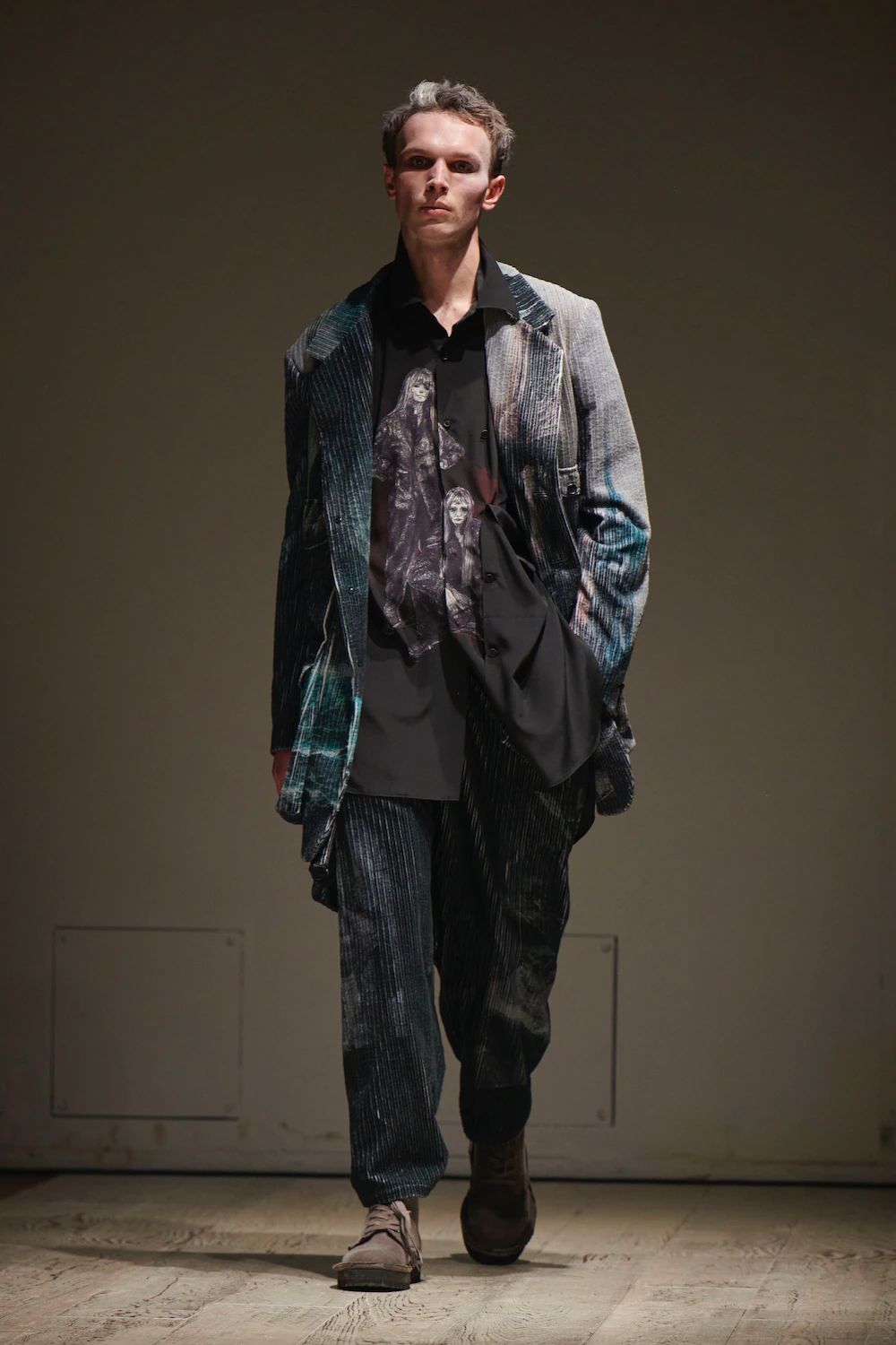 yohji yamamoto - pour homme 柄フラップPK付きJK / HE-J41-820