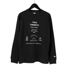 pour homme × NEW ERA 1990S ARTWORK PRINT LONG SLEEVES / 長袖 カットソー (メンズ) / ブラック / HX-T82-983