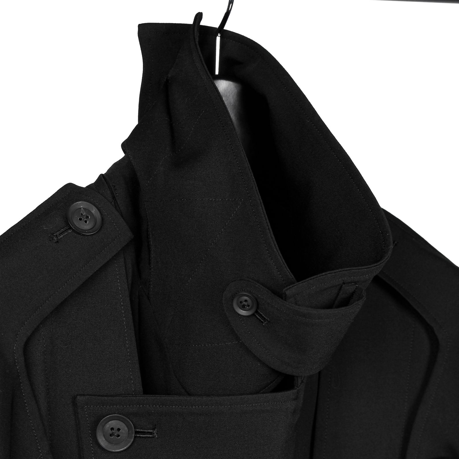 yohji yamamoto - pour homme パーツ釦留めリネンCT / HD-C03