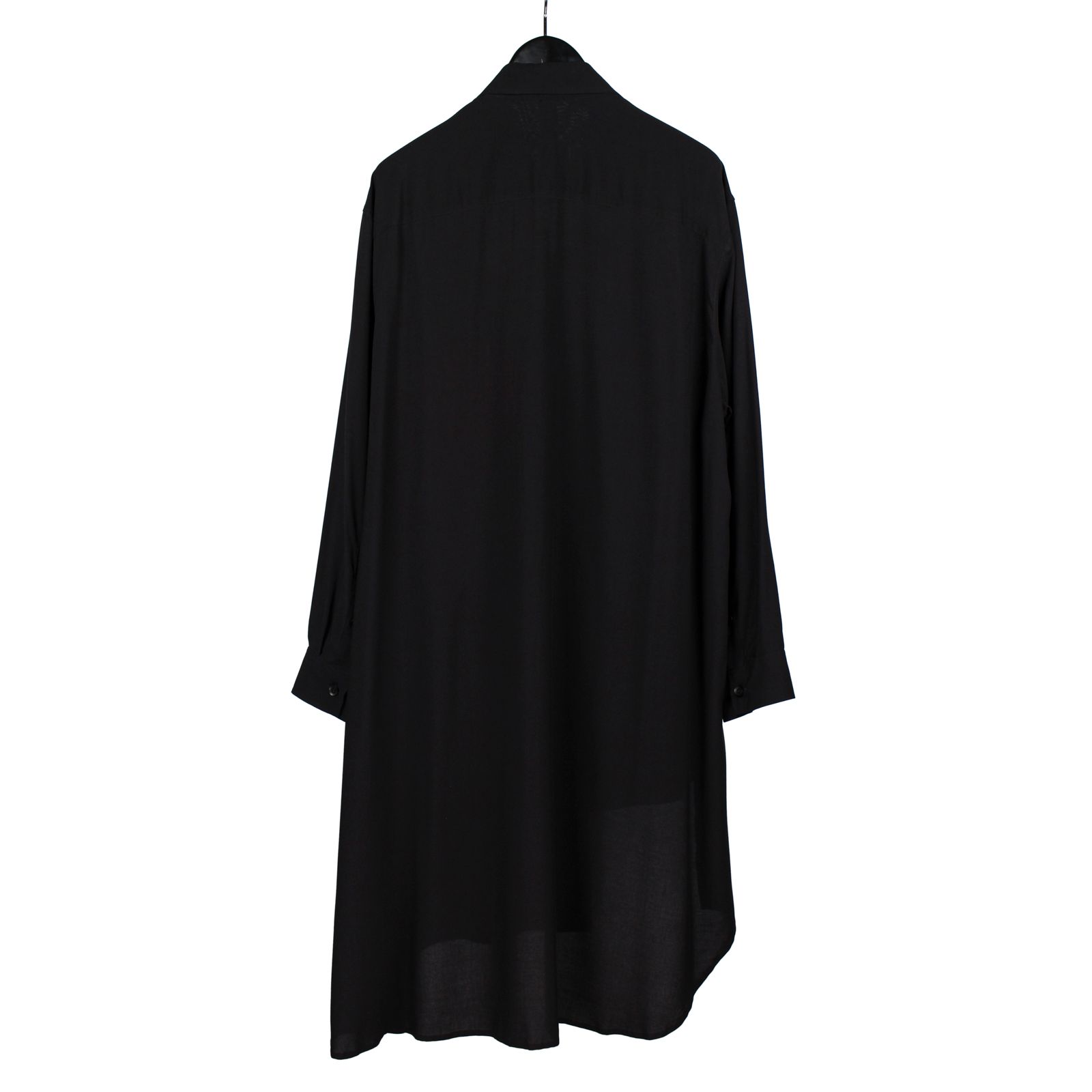 Ground Y - <芥川龍之介>Rayon twill Asymmetry Drape shirt / GE-B09-210 | ALUBUS /  RUFUS