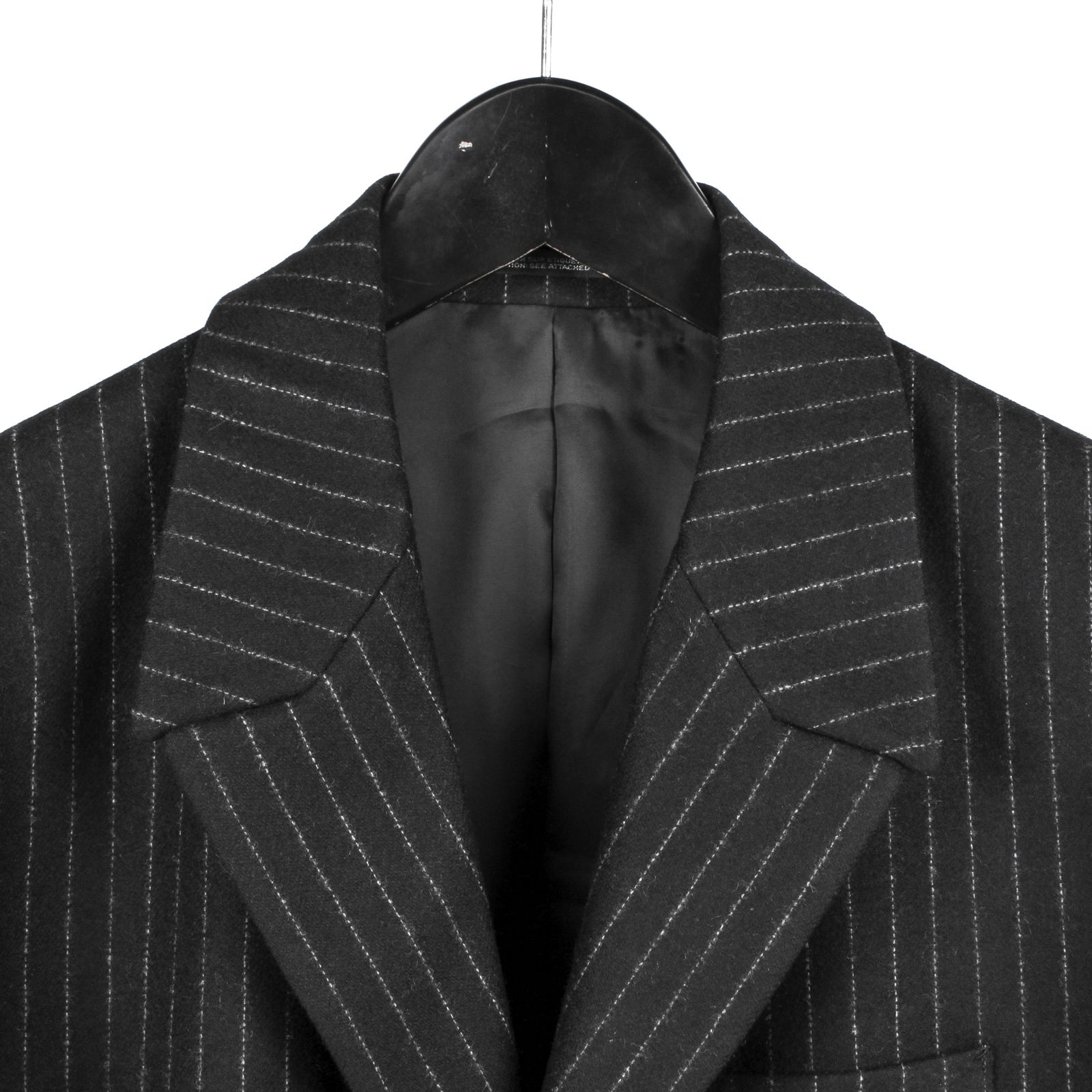 pour homme  | ストライプドクターJ / ジャケット(メンズ) / ストライプフラノ / ブラック / HW-J34-138