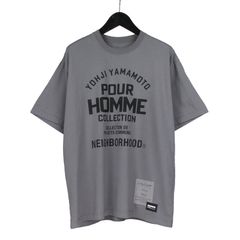【カート購入不可】 pour homme | × NEIGHBORHOOD TEE SS-2 / Tシャツ (メンズ)  / グレー / HP-T90-997-1