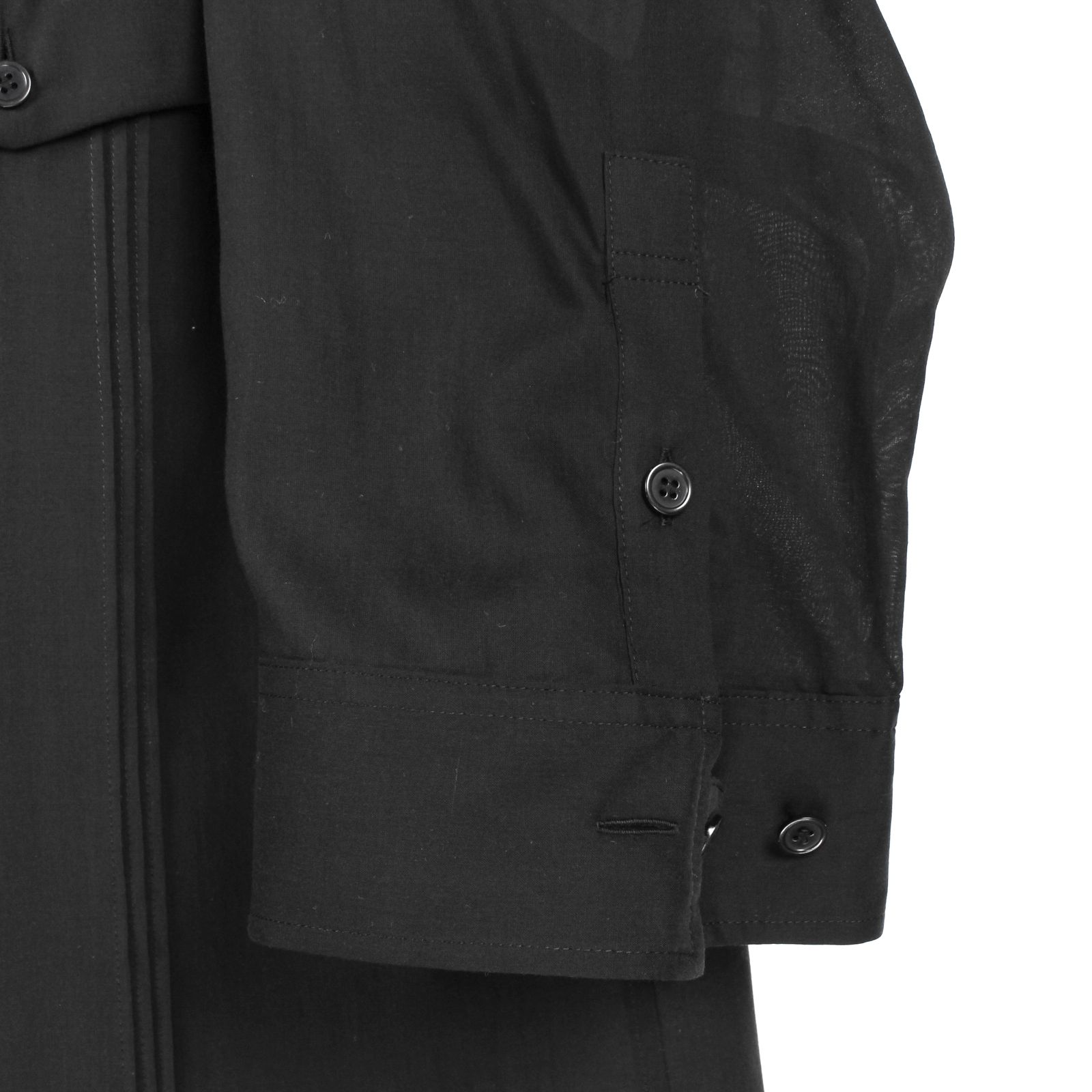 pour homme | ピンタック半袖B (メンズ) / 半袖シャツ / ブラック / HK-B54-235