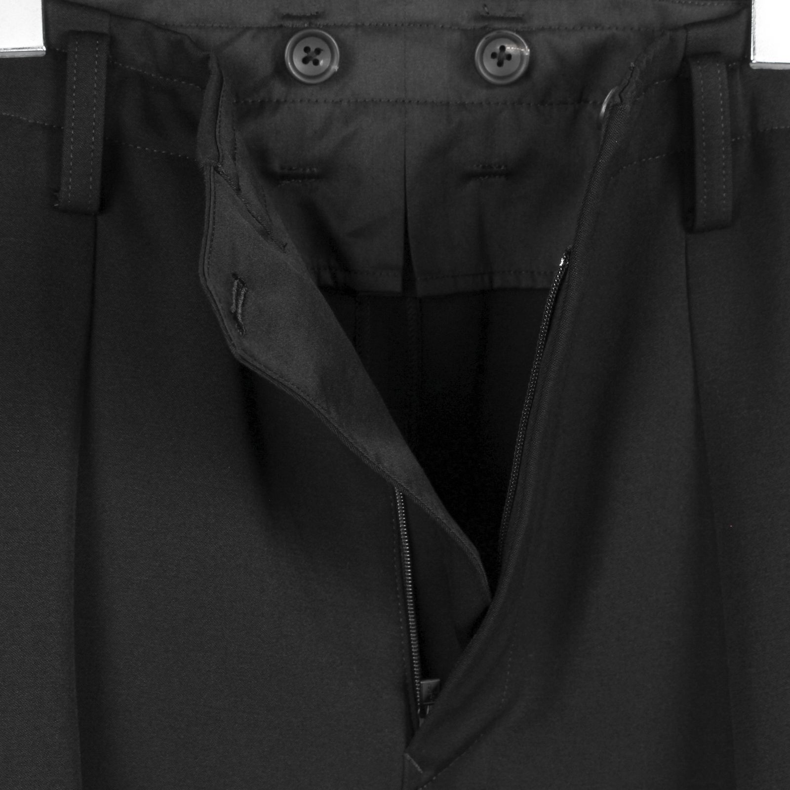 pour homme | 2タック細P  (メンズ) / ウールタキシード / ブラック / HW-P48-154