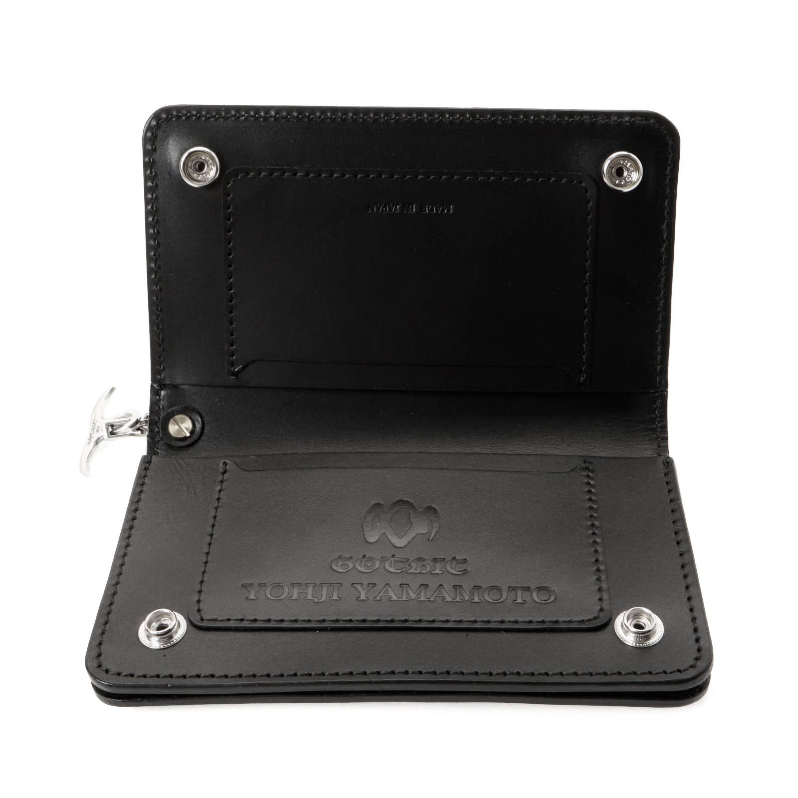 GOTHIC YOHJI YAMAMOTO GOTHIC COW LEATHER WALLET S / ウォレット・財布 (ユニセックス)  / 牛革 シルバー Silver950 / HA-A34-720