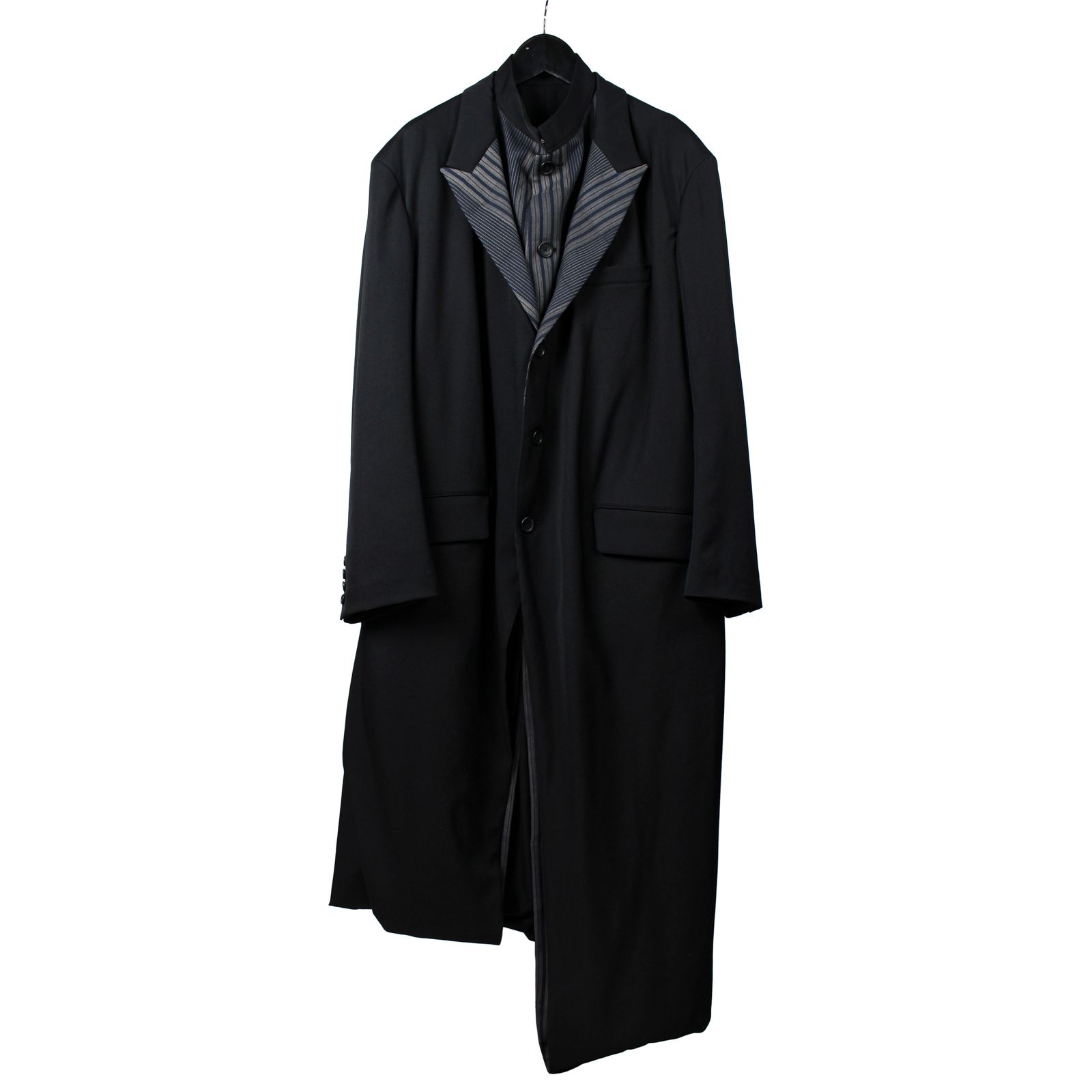 yohji yamamoto - pour homme 柄切替裾わ2重JKT / HJ-J45-800 | ALUBUS