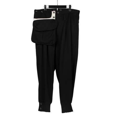 pour homme | バック付き裾リブP / パンツ (メンズ) / ブラック / HE-P46-107